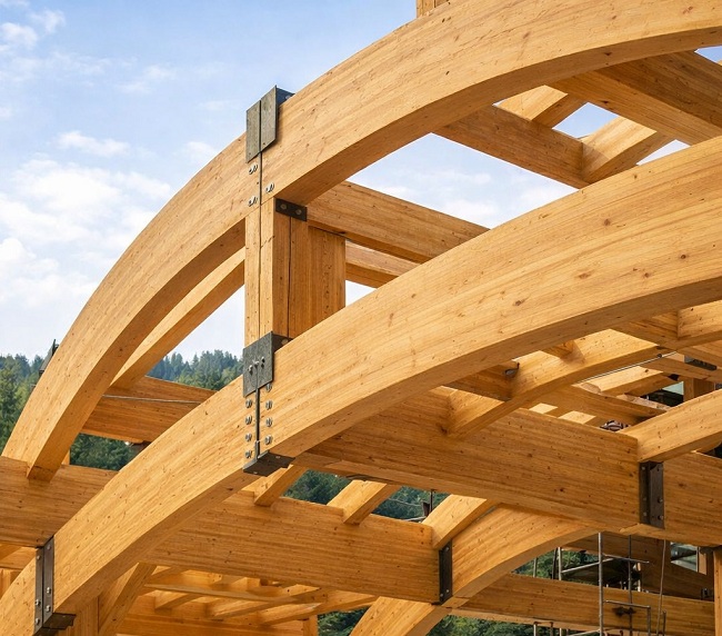 Charpentes de bois lamellé-collé